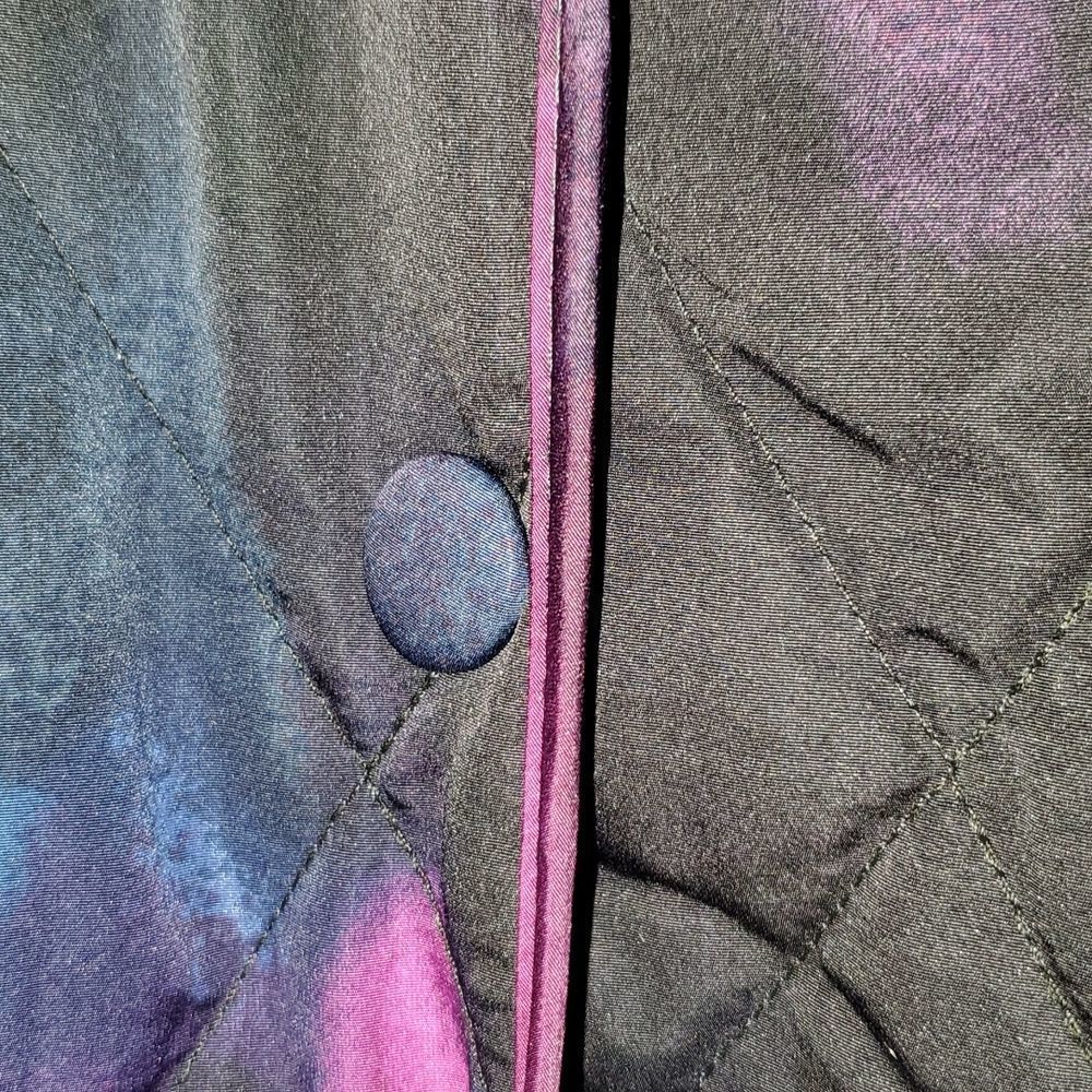 Women's Floral Print Quilted Jacket - Picture 6 of 17